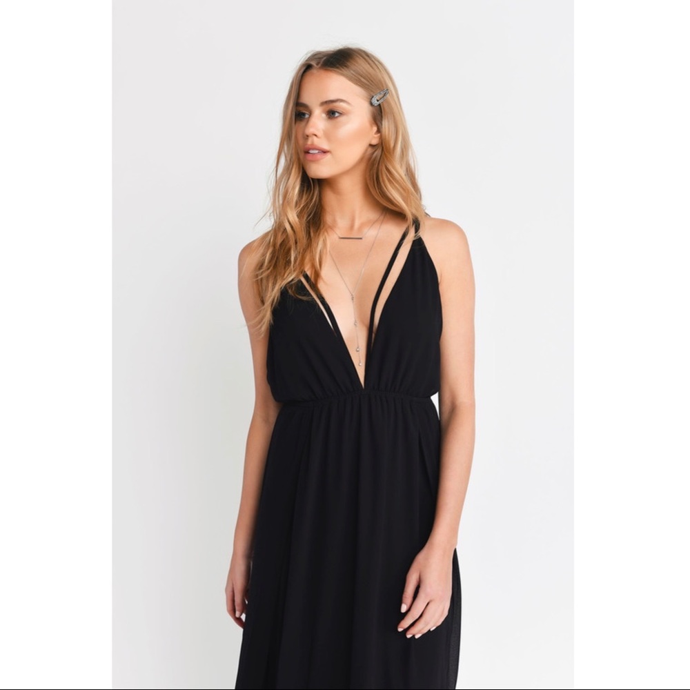 NWT Tobi Starry Sky Plunging Maxi Dress